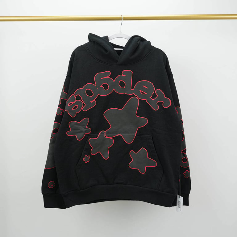 Sp5der Beluga Outline Hoodie Black - 5