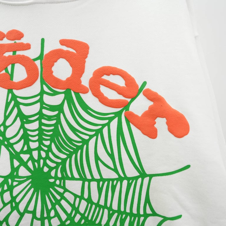 Sp5der OG Web V2 Gradient Hoodie White - 14