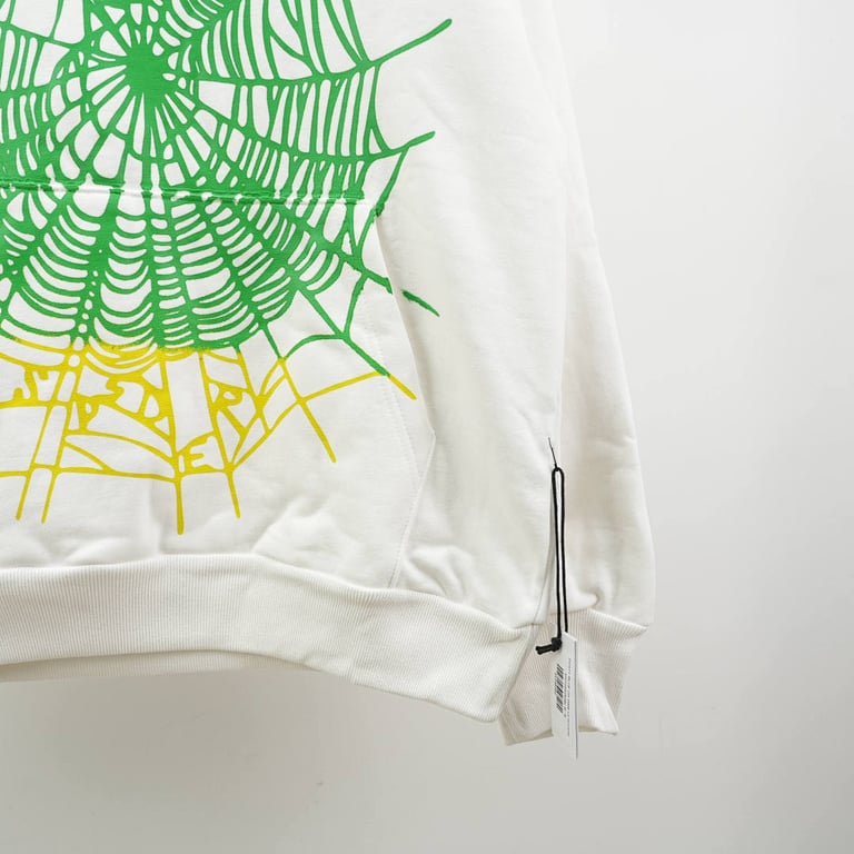 Sp5der OG Web V2 Gradient Hoodie White - 7