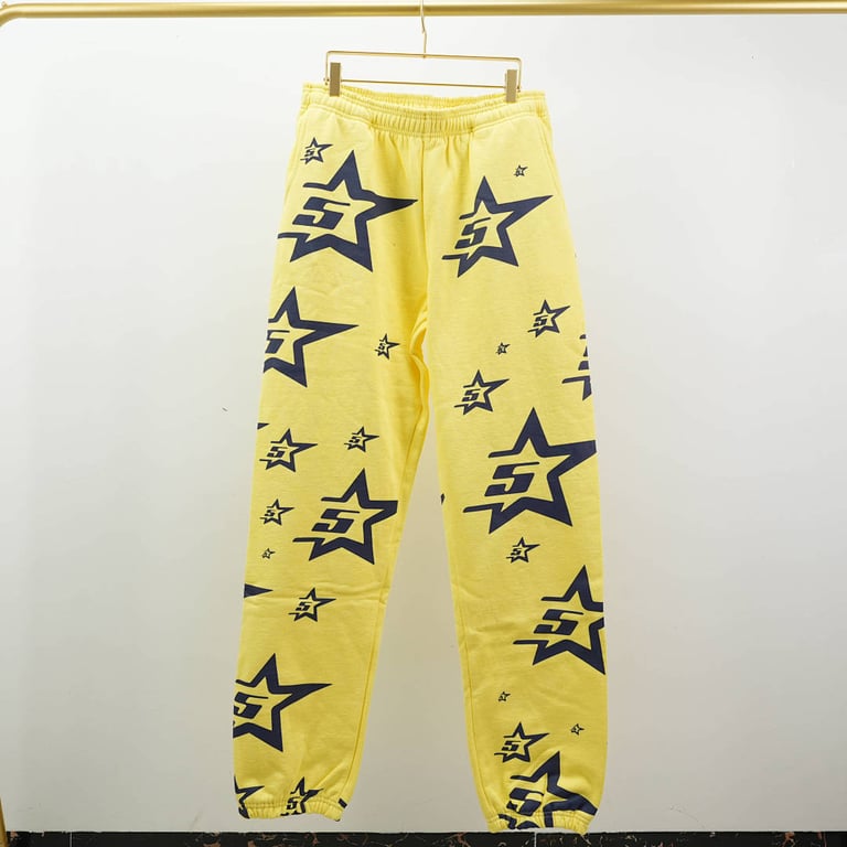 Sp5der 5Star Sweatpants Yellow - 3