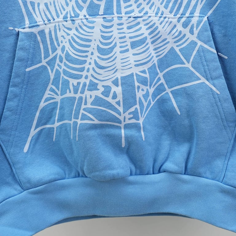 Sp5der OG Web V2 Hoodie Dusty Blue - 11