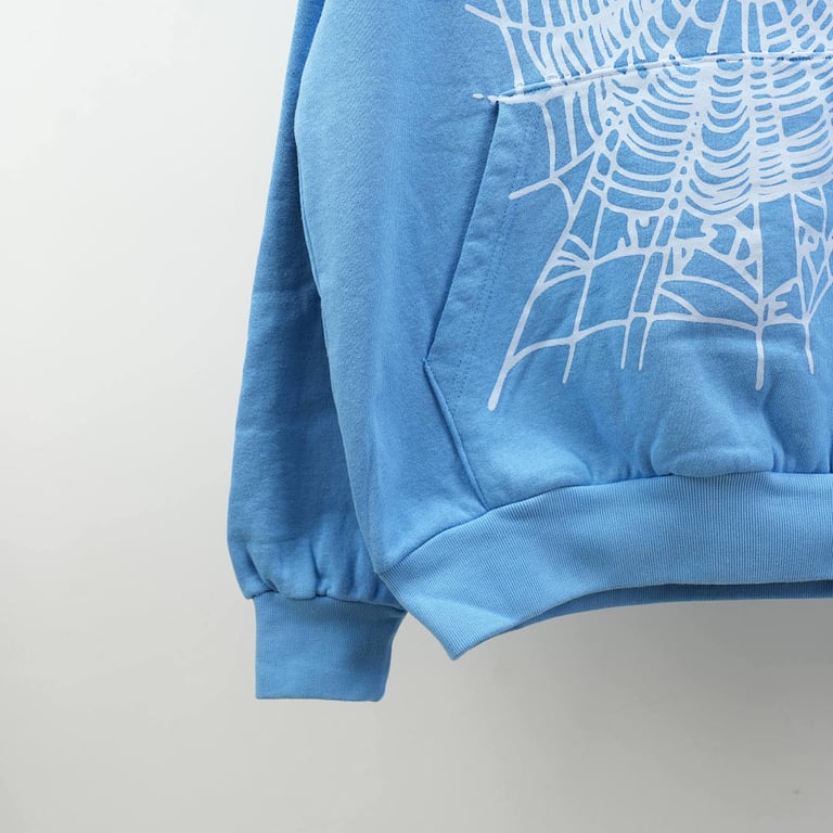 Sp5der OG Web V2 Hoodie Dusty Blue - 12