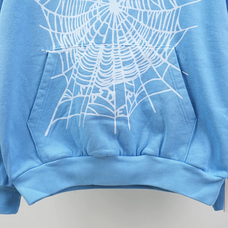 Sp5der OG Web V2 Hoodie Dusty Blue - 14