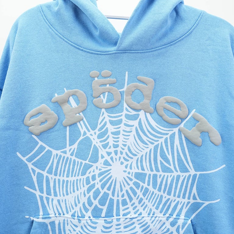 Sp5der OG Web V2 Hoodie Dusty Blue - 6