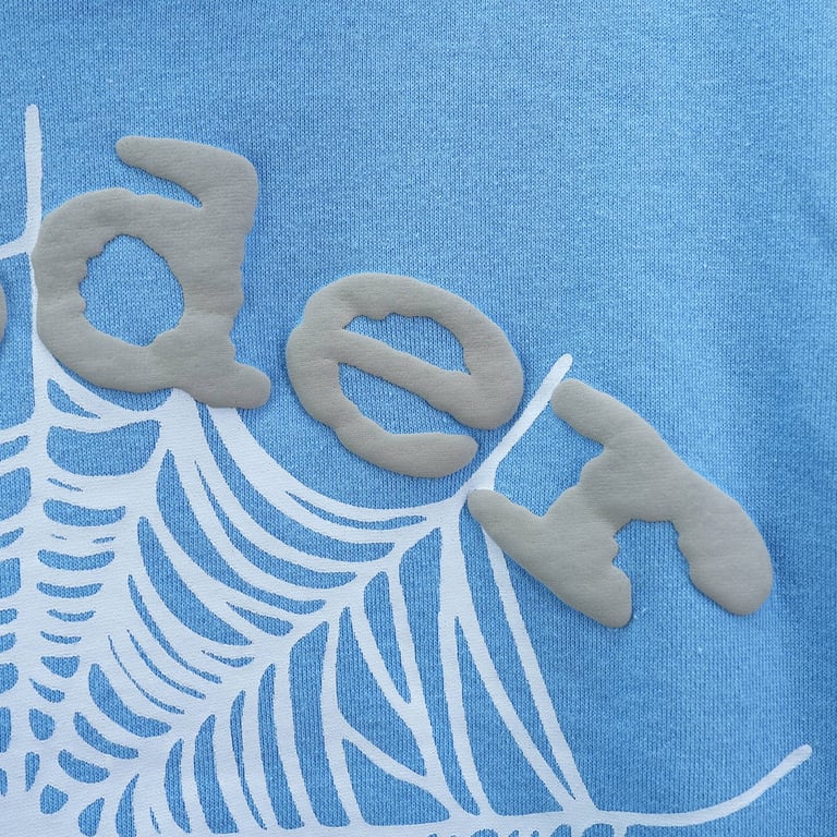 Sp5der OG Web V2 Hoodie Dusty Blue - 8