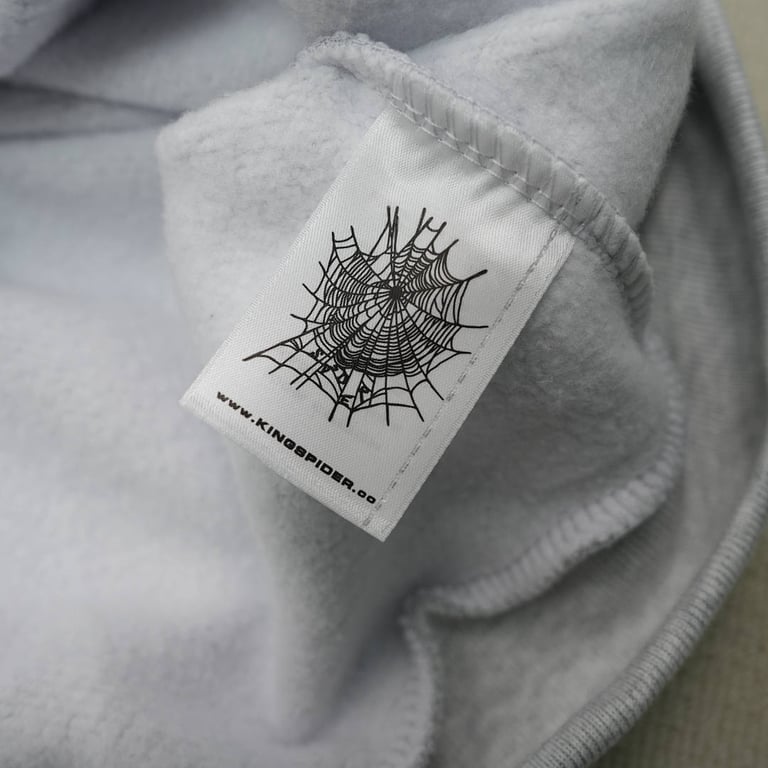 Sp5der Atlanta Full Zip Hoodie Heather Grey - 2