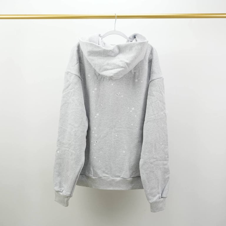 Sp5der Atlanta Full Zip Hoodie Heather Grey - 4