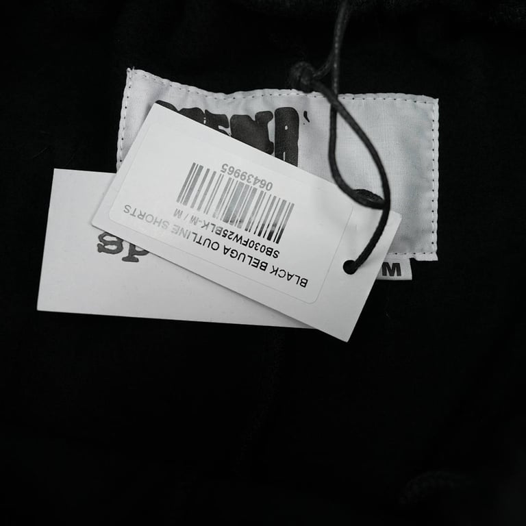 Sp5der Beluga Outline Sweatshorts Black - 12