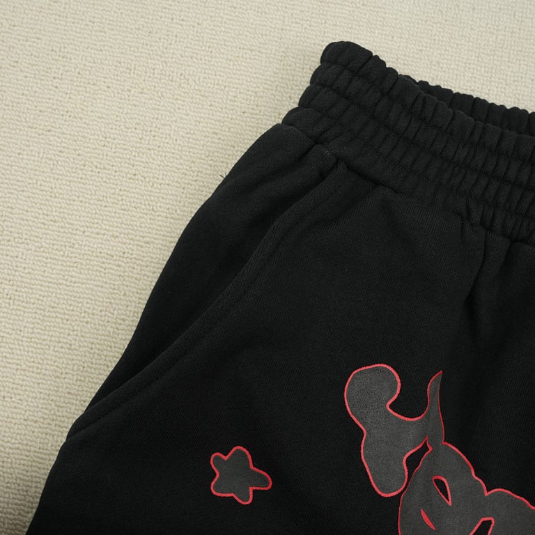 Sp5der Beluga Outline Sweatshorts Black - 3