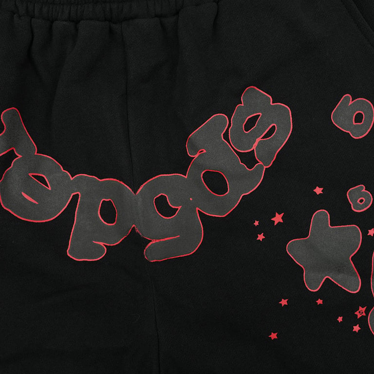 Sp5der Beluga Outline Sweatshorts Black - 6