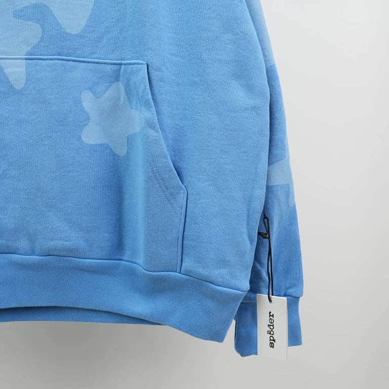 Sp5der Beluga V2 Hoodie Dusty Blue - 6