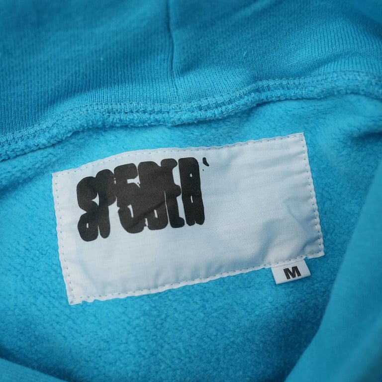 Sp5der Punk V2 Hoodie Cyan - 10