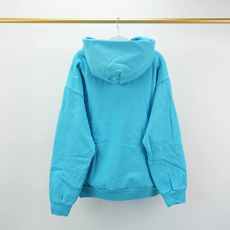 Sp5der Punk V2 Hoodie Cyan - 15
