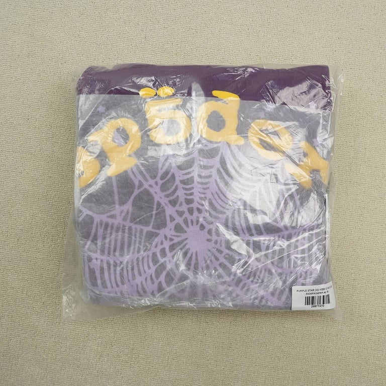 Sp5der Star OG Web V2 Hoodie Purple - 2
