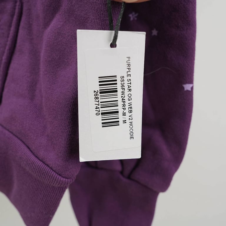 Sp5der Star OG Web V2 Hoodie Purple - 11