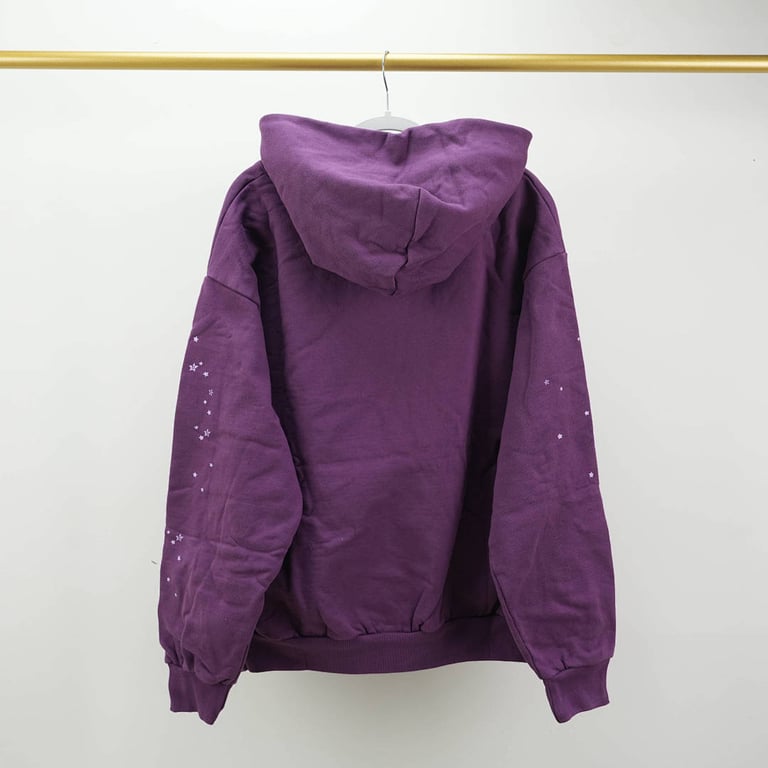 Sp5der Star OG Web V2 Hoodie Purple - 15