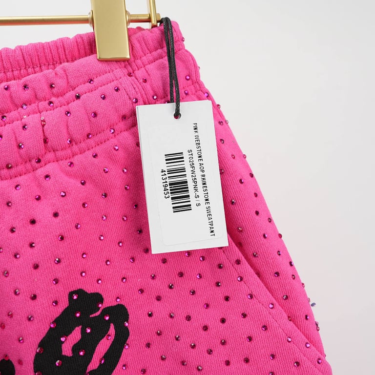Sp5der VVS Sweatpant Pink - 10
