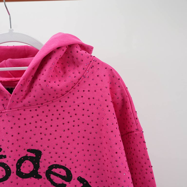 Sp5der VVS Hoodie Pink - 12