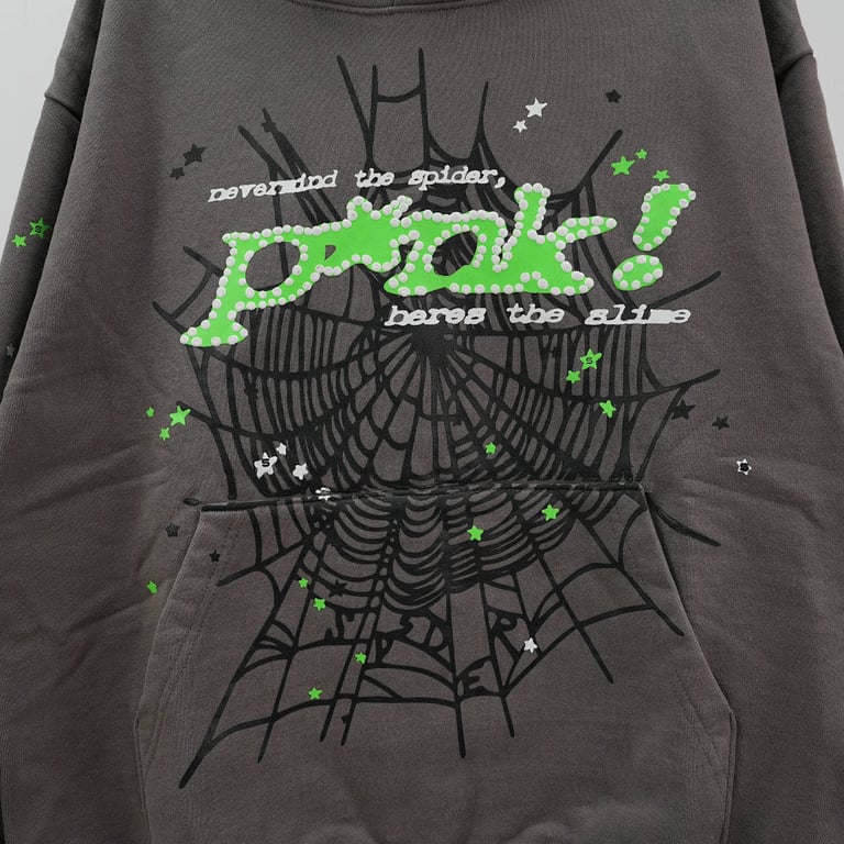 Sp5der PunkV2 Hoodie Slate - 10