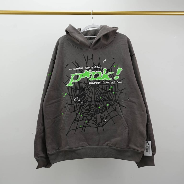 Sp5der PunkV2 Hoodie Slate - 4