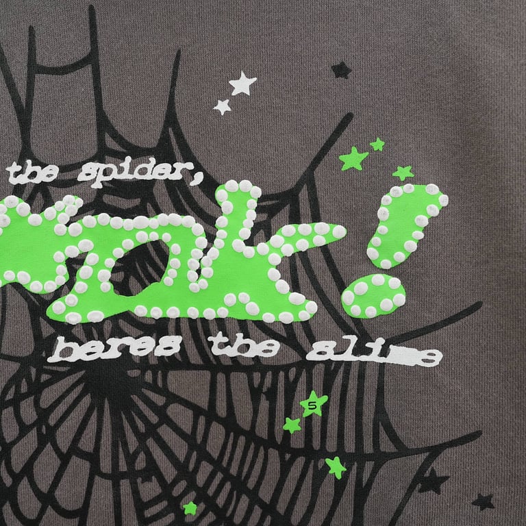 Sp5der PunkV2 Hoodie Slate - 8