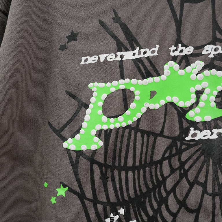 Sp5der PunkV2 Hoodie Slate - 9