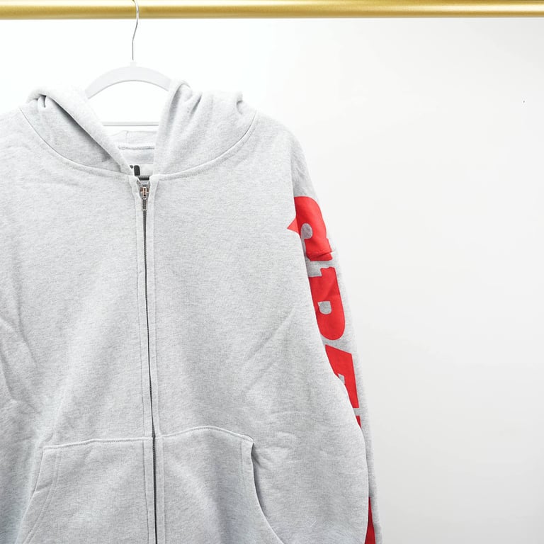 Sp5der MX555 Zip Hoodie Heather Grey - 10