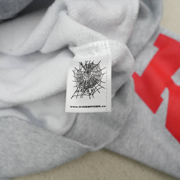 Sp5der MX555 Zip Hoodie Heather Grey - 4
