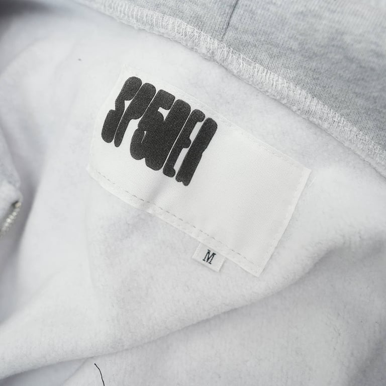 Sp5der MX555 Zip Hoodie Heather Grey - 5