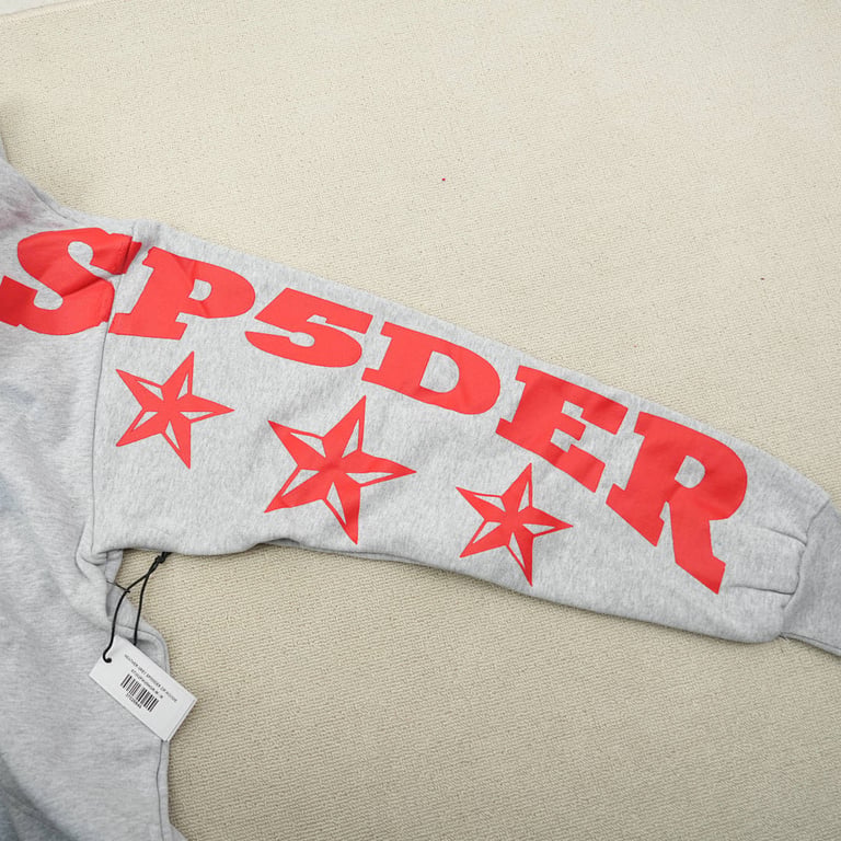 Sp5der MX555 Zip Hoodie Heather Grey - 6