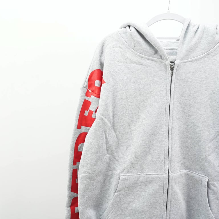 Sp5der MX555 Zip Hoodie Heather Grey - 9