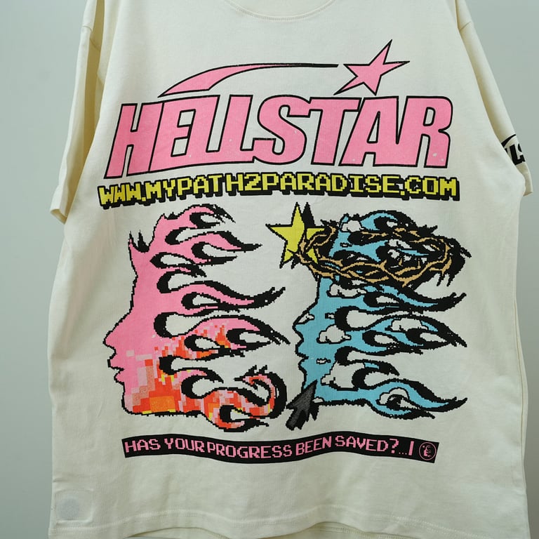 Hellstar Pixel T-Shirt White - 4