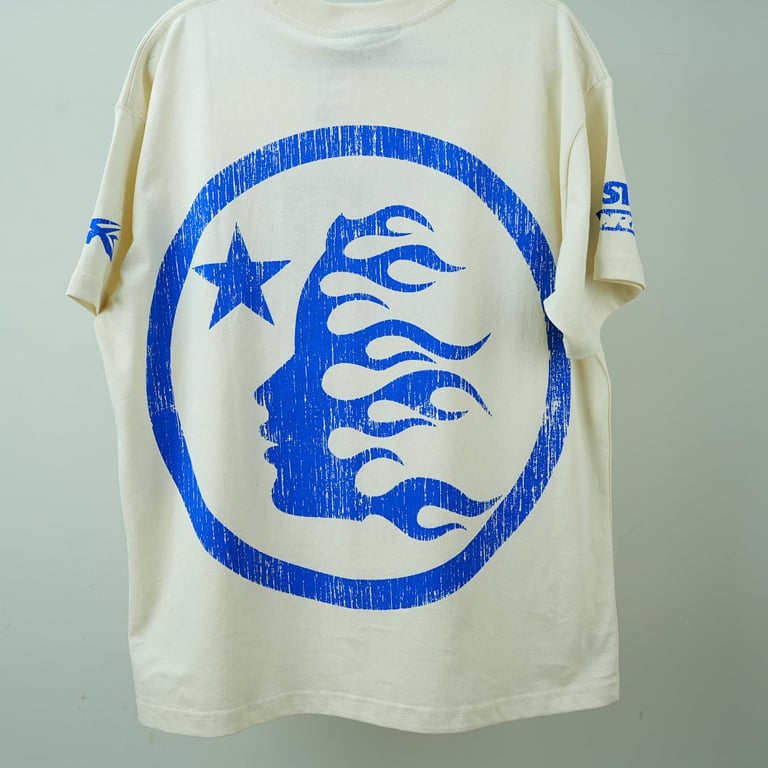 Hellstar Beat Us! T-shirt White/Blue - 13