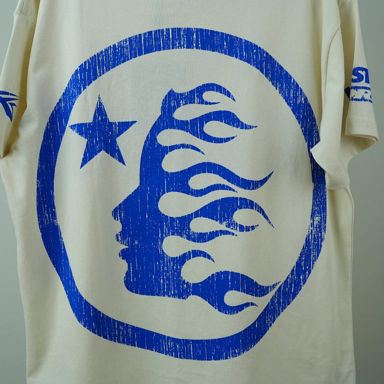 Hellstar Beat Us! T-shirt White/Blue - 14