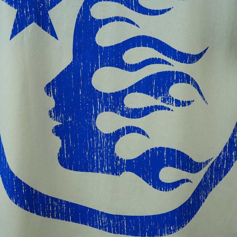 Hellstar Beat Us! T-shirt White/Blue - 15