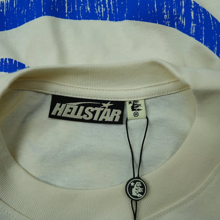Hellstar Beat Us! T-shirt White/Blue - 22