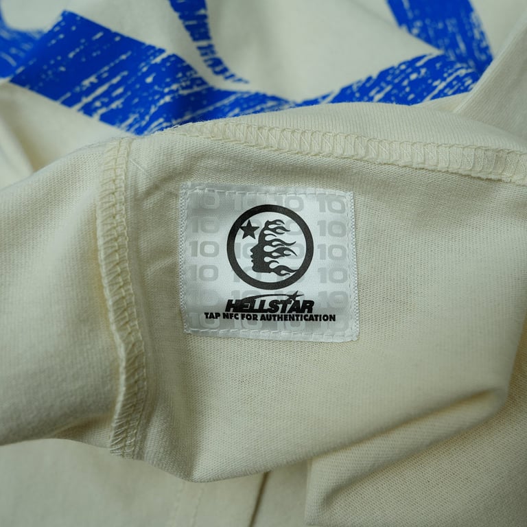 Hellstar Beat Us! T-shirt White/Blue - 23
