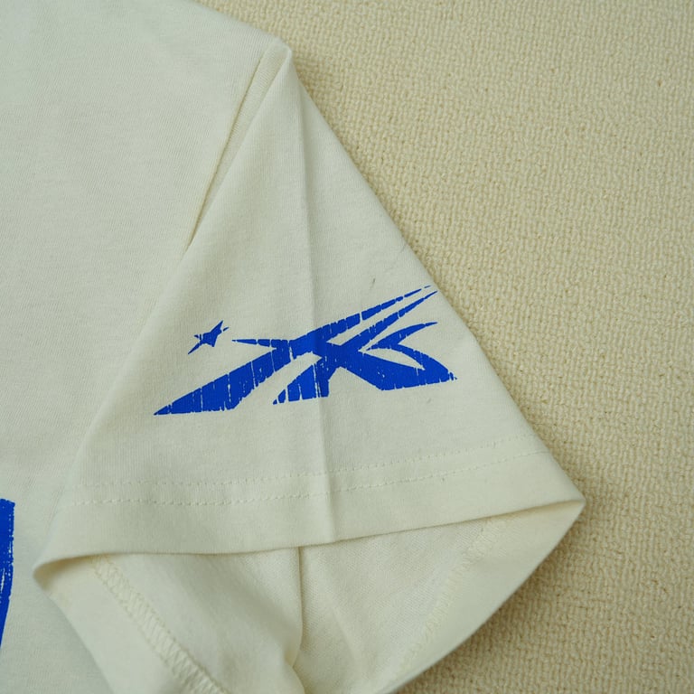 Hellstar Beat Us! T-shirt White/Blue - 25