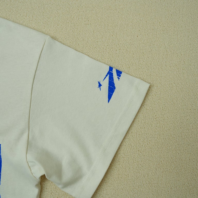 Hellstar Beat Us! T-shirt White/Blue - 26