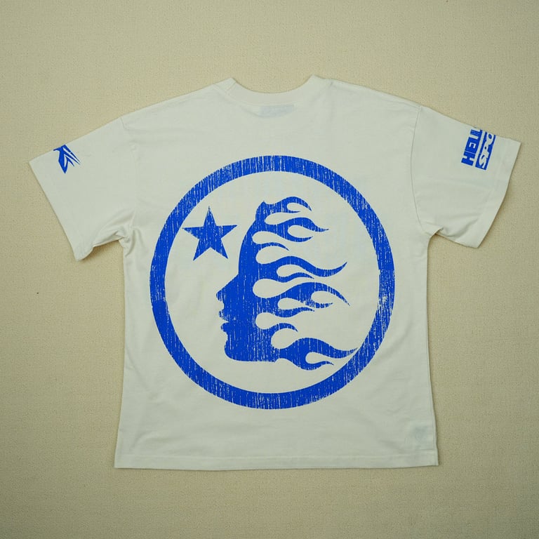 Hellstar Beat Us! T-shirt White/Blue - 28