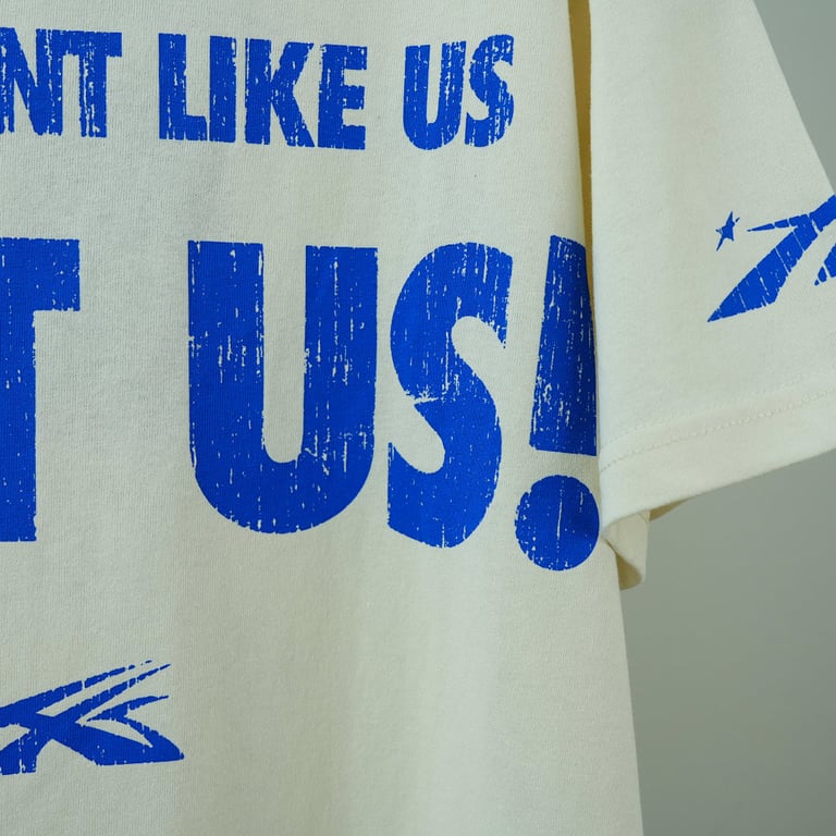 Hellstar Beat Us! T-shirt White/Blue - 6