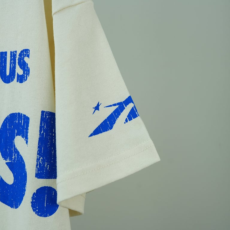Hellstar Beat Us! T-shirt White/Blue - 8