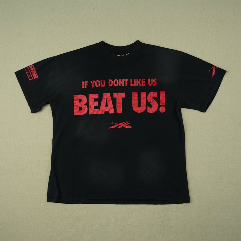Hellstar Beat Us! T-shirt Red/Black - 6