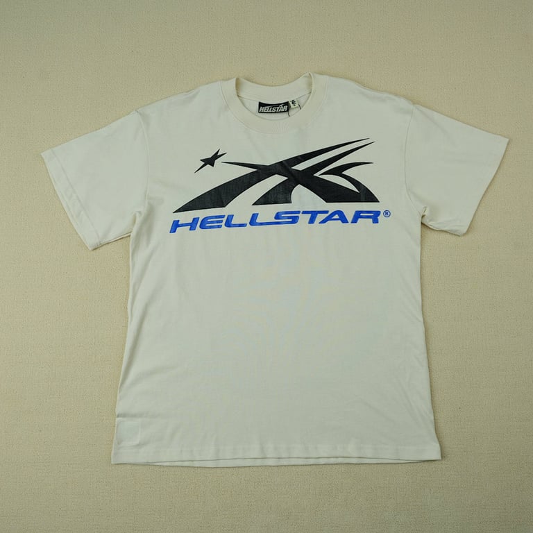 Hellstar Gel Sport Logo T-shirt White/Blue - 6