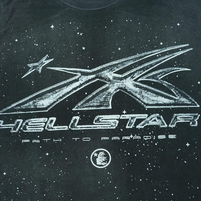 Hellstar Chrome Logo T-Shirt Black - 9