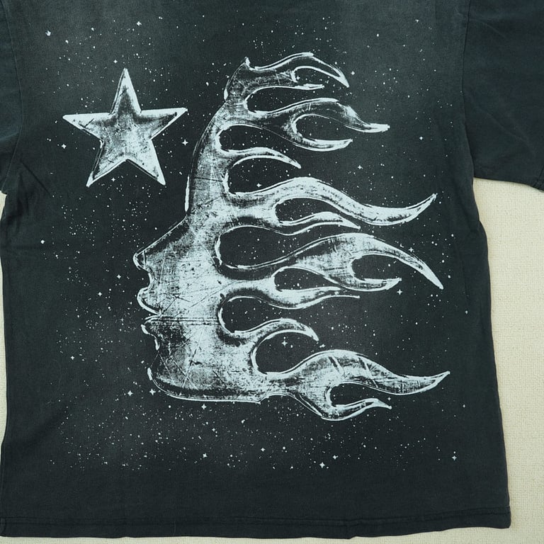 Hellstar Chrome Logo T-Shirt Black - 19