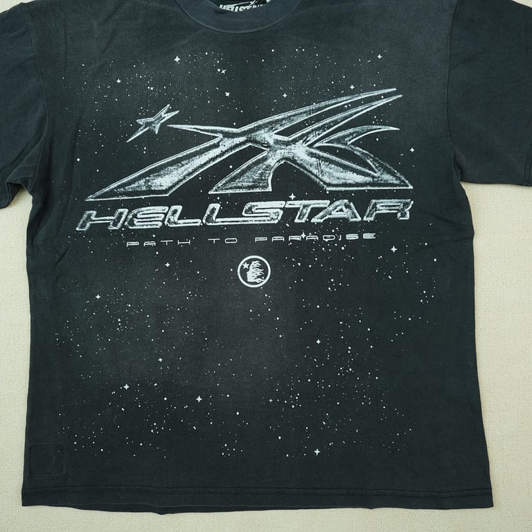 Hellstar Chrome Logo T-Shirt Black - 8