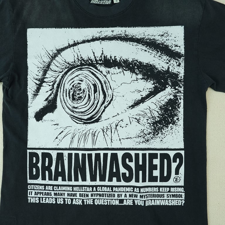 Hellstar Eyeball Brainwashed T-Shirt Black - 10