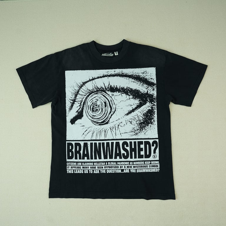 Hellstar Eyeball Brainwashed T-Shirt Black - 6