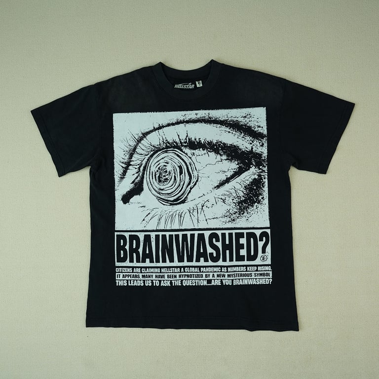 Hellstar Eyeball Brainwashed T-Shirt Black - 9